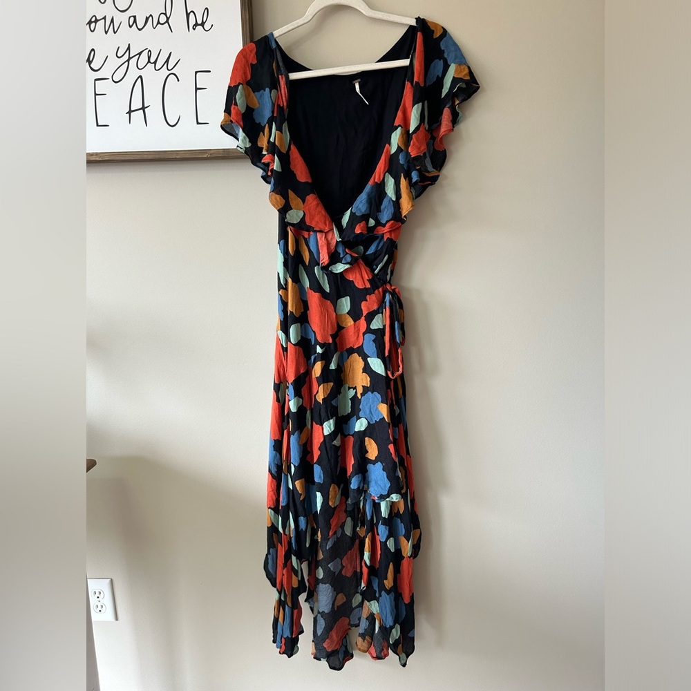 SOLD🤎Free People Maxi High Low Dress size Small - Picture 4 of 10